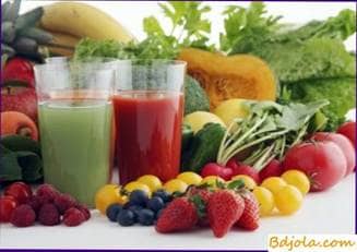 Vegetable juices with honey