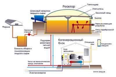 Simple biogas plant